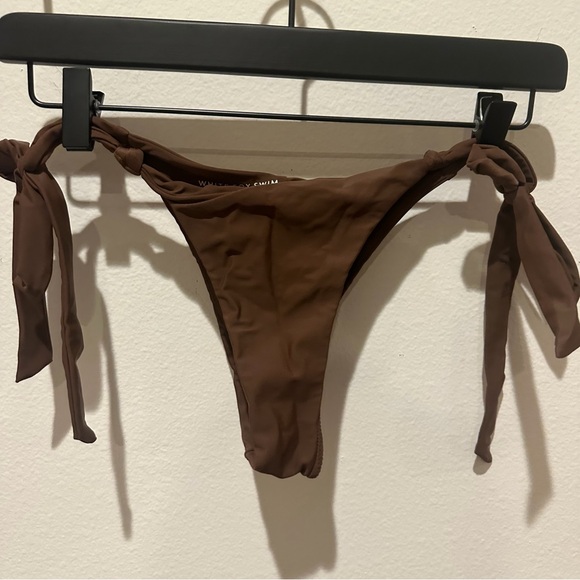 White Fox Boutique Other - Brown Bikini Bottom with Side Ties